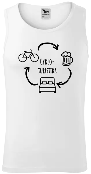 Pánske tielko Cykloturistika