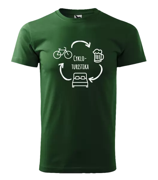 Pánske tričko Cykloturistika