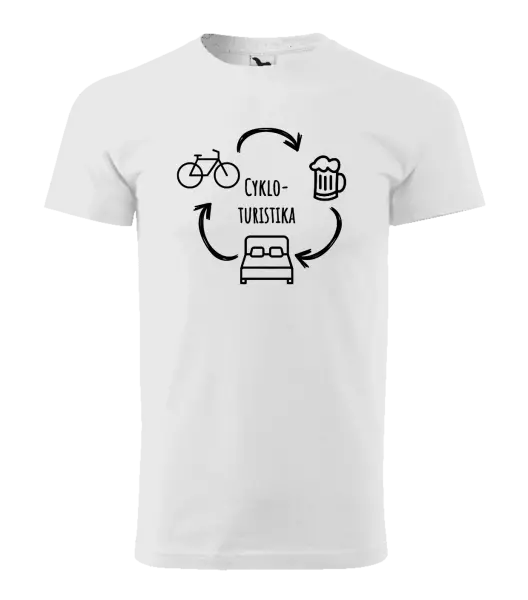 Pánske tričko Cykloturistika
