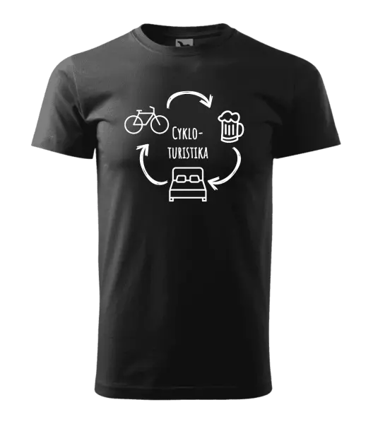 Pánske tričko Cykloturistika