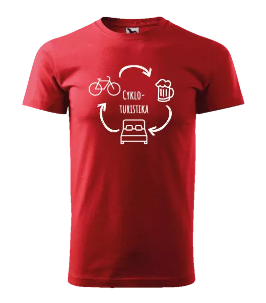 Pánske tričko Cykloturistika