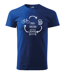 Pánske tričko Cykloturistika