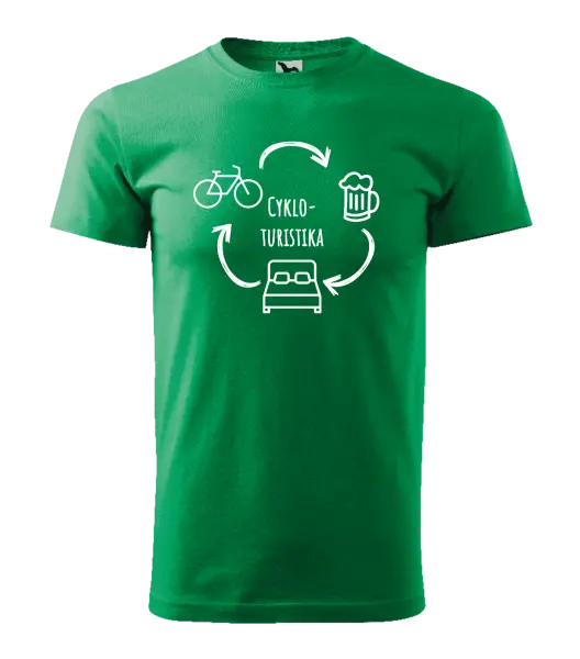 Pánske tričko Cykloturistika