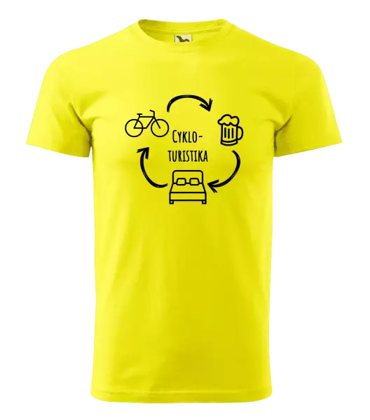 Pánske tričko Cykloturistika