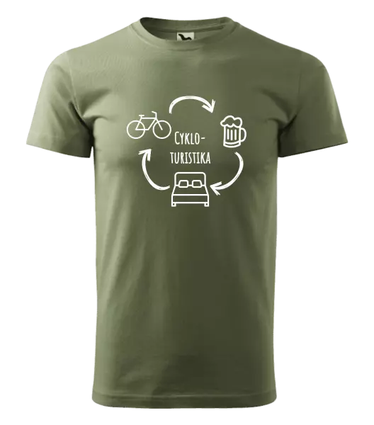 Pánske tričko Cykloturistika