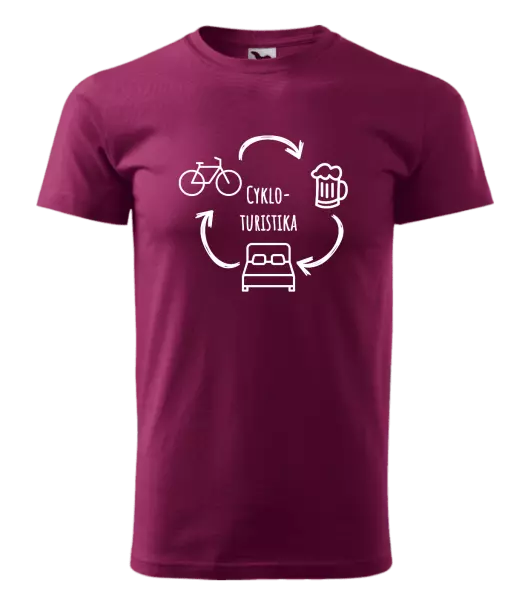 Pánske tričko Cykloturistika