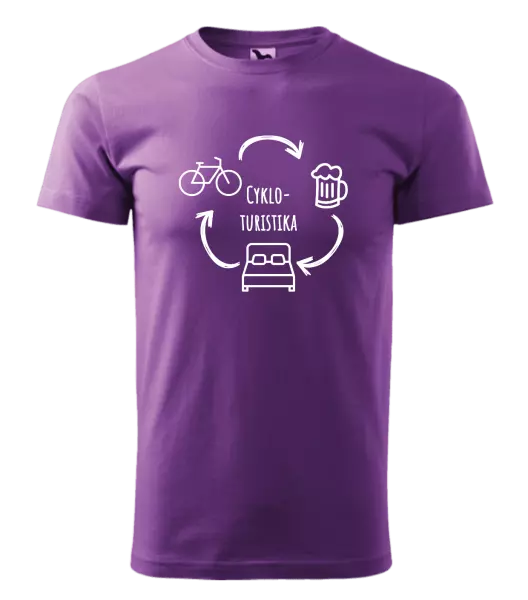 Pánske tričko Cykloturistika