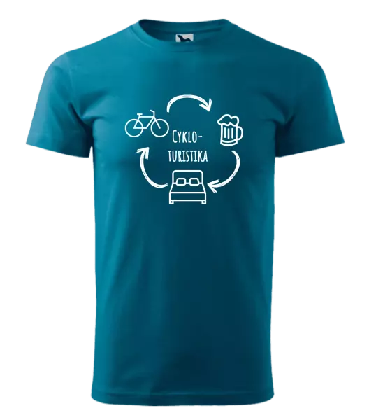 Pánske tričko Cykloturistika