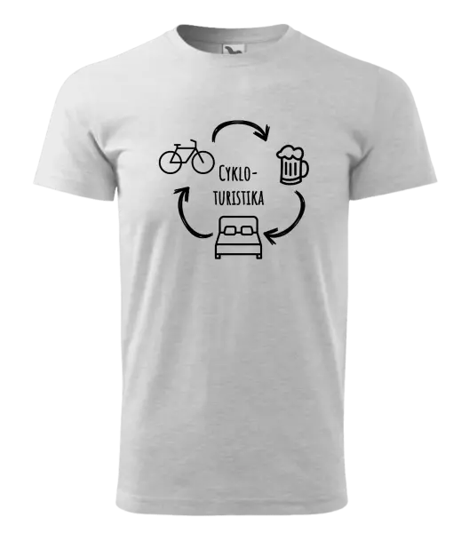 Pánske tričko Cykloturistika