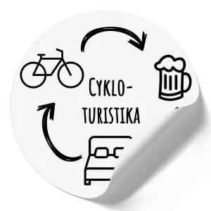 Samolepka Cykloturistika