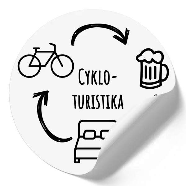 Samolepka Cykloturistika