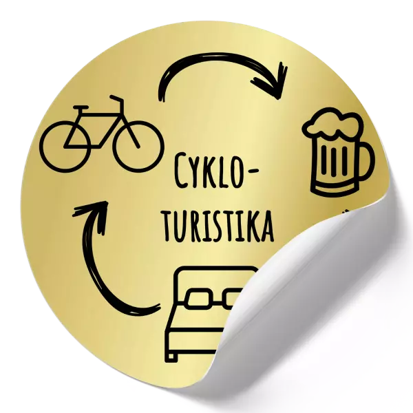 Samolepka Cykloturistika