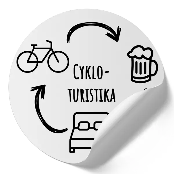 Samolepka Cykloturistika