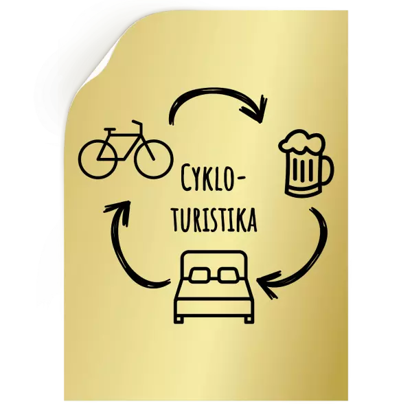 Samolepka Cykloturistika