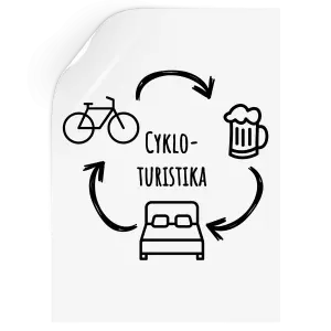 Samolepka Cykloturistika
