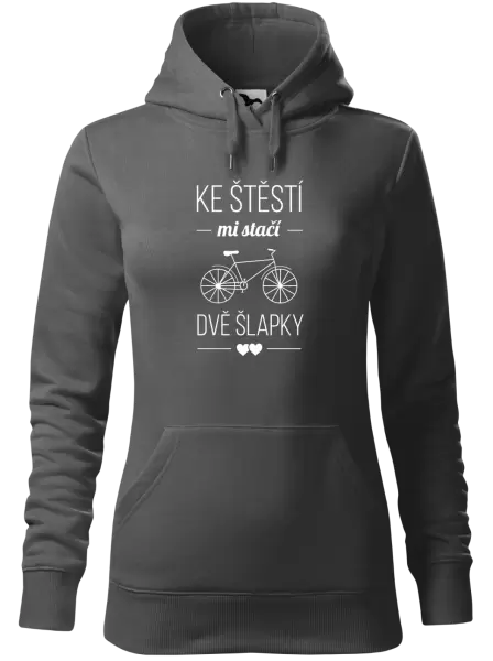 Dámská mikina Ke štěstí mi stačí dvě šlapky