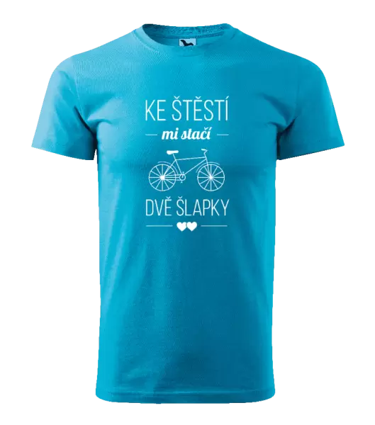 Pánské tričko Ke štěstí mi stačí dvě šlapky