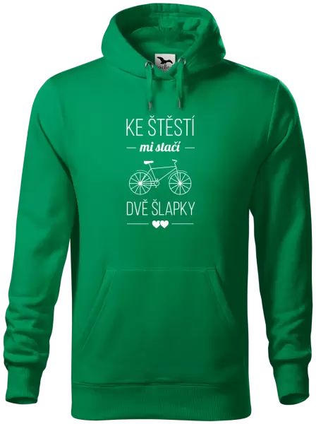 Pánská mikina Ke štěstí mi stačí dvě šlapky
