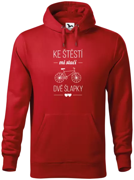 Pánská mikina Ke štěstí mi stačí dvě šlapky