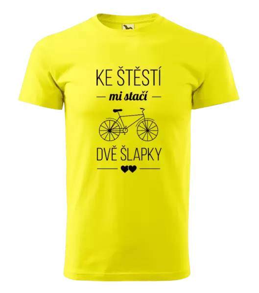 Pánské tričko Ke štěstí mi stačí dvě šlapky