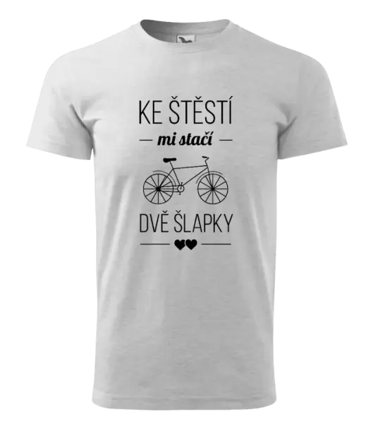Pánské tričko Ke štěstí mi stačí dvě šlapky