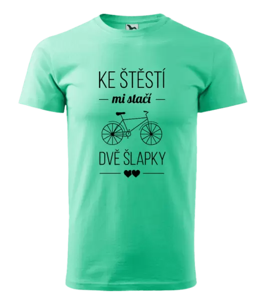 Pánské tričko Ke štěstí mi stačí dvě šlapky
