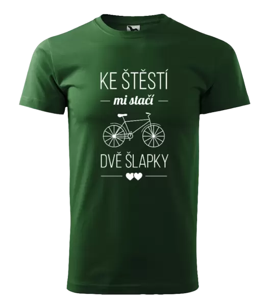 Pánské tričko Ke štěstí mi stačí dvě šlapky