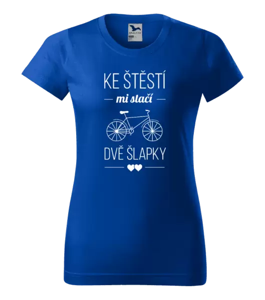 Dámské tričko Ke štěstí mi stačí dvě šlapky