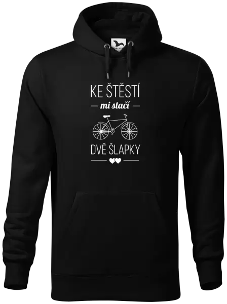 Pánská mikina Ke štěstí mi stačí dvě šlapky