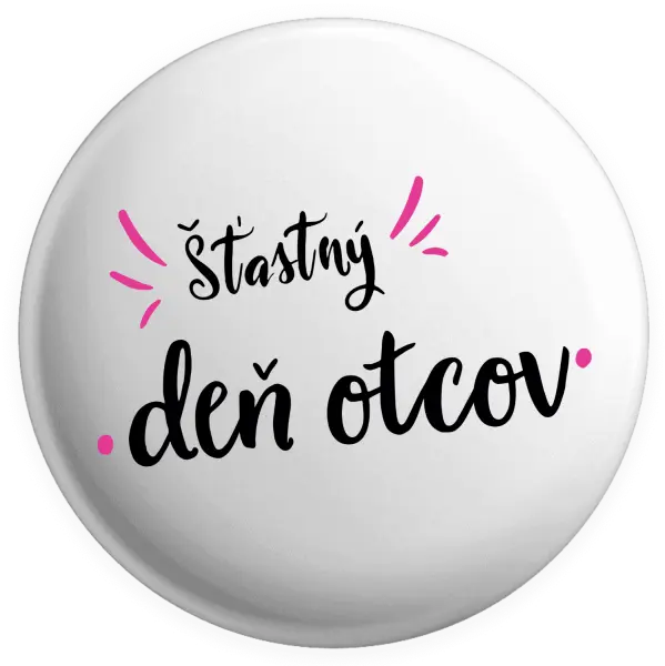 Placka Šťastný den otců - kopie