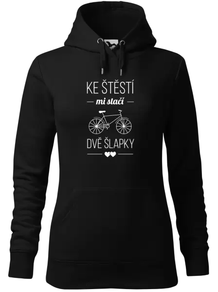 Dámská mikina Ke štěstí mi stačí dvě šlapky