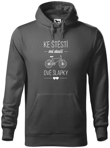 Pánská mikina Ke štěstí mi stačí dvě šlapky
