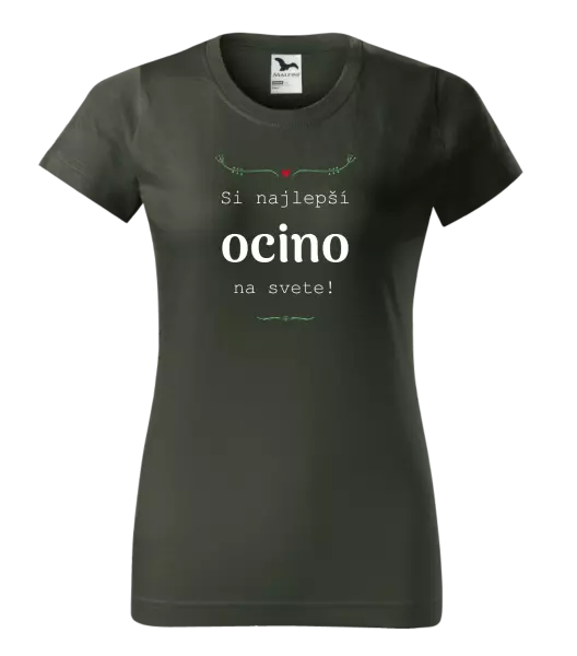 Dámske tričko SI najlepší ocino na svete