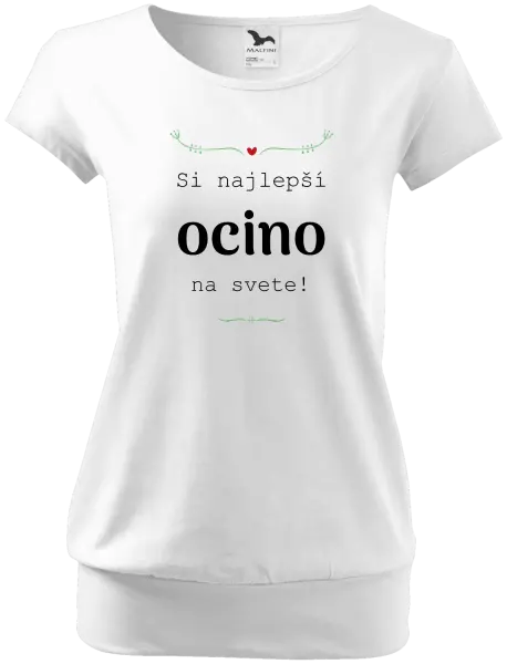 Dámske tričko SI najlepší ocino na svete
