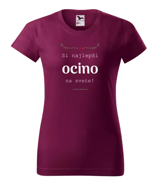 Dámske tričko SI najlepší ocino na svete