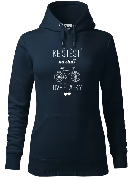 Dámská mikina Ke štěstí mi stačí dvě šlapky