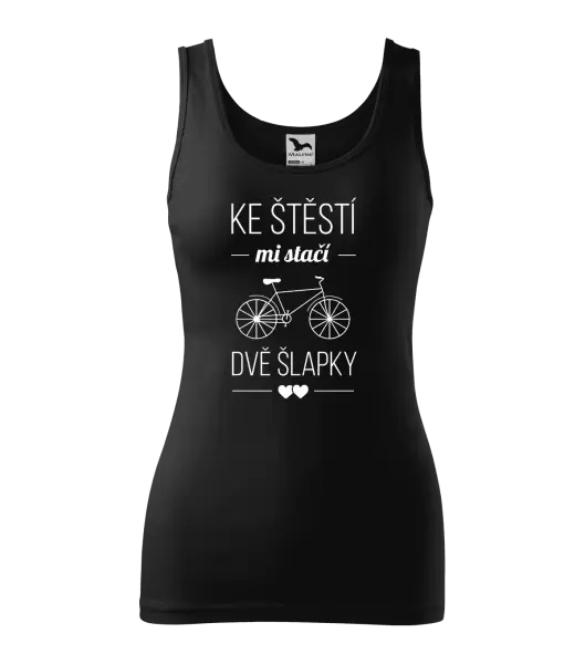 Dámské tílko Ke štěstí mi stačí dvě šlapky