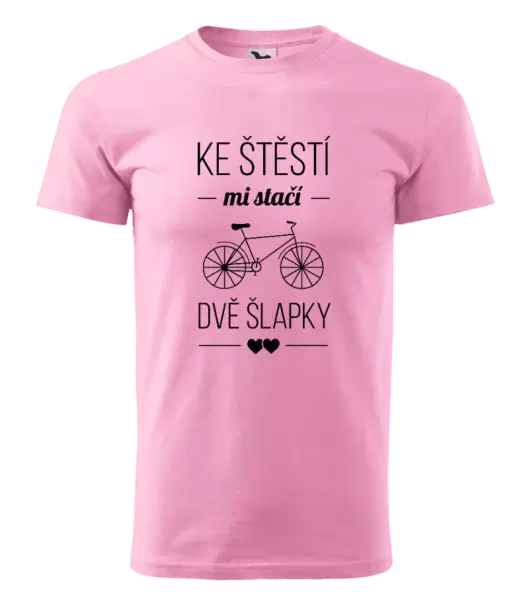 Pánské tričko Ke štěstí mi stačí dvě šlapky