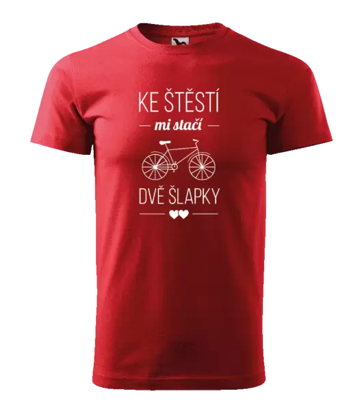Pánské tričko Ke štěstí mi stačí dvě šlapky
