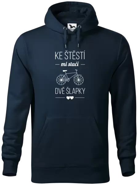 Pánská mikina Ke štěstí mi stačí dvě šlapky
