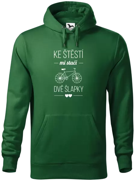 Pánská mikina Ke štěstí mi stačí dvě šlapky