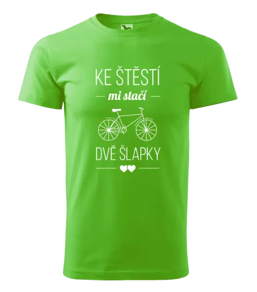 Pánské tričko Ke štěstí mi stačí dvě šlapky