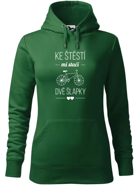 Dámská mikina Ke štěstí mi stačí dvě šlapky