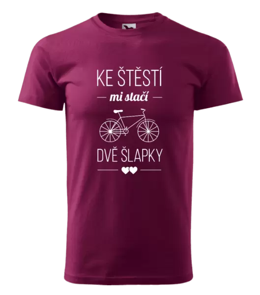 Pánské tričko Ke štěstí mi stačí dvě šlapky