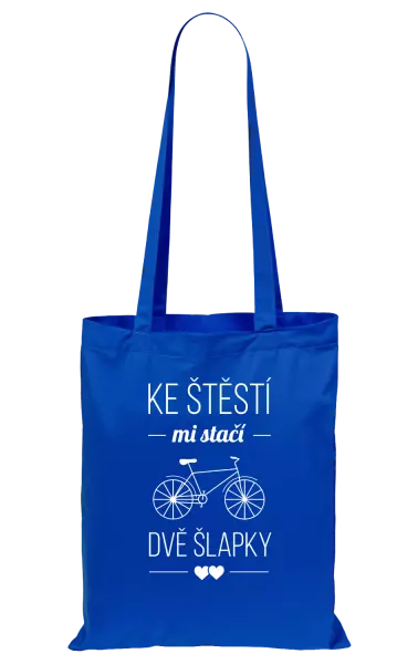 Látková taška Ke štěstí mi stačí dvě šlapky