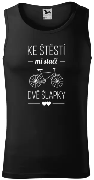 Pánské tílko Ke štěstí mi stačí dvě šlapky