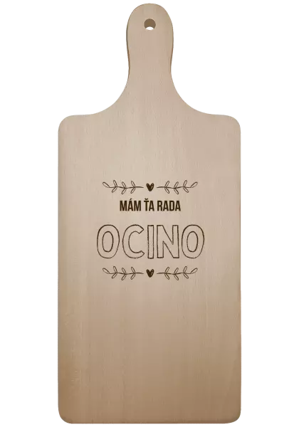 Doštička Mám ťa rada ocino