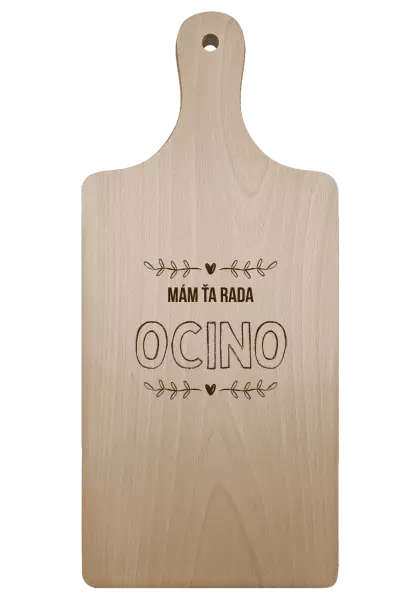 Doštička Mám ťa rada ocino