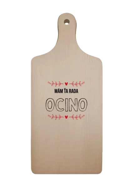 Doštička Mám ťa rada ocino