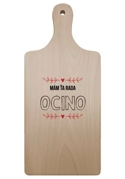 Doštička Mám ťa rada ocino